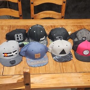 Multiples Kids' Hat Collection - Black, Blue, Gray, Pink